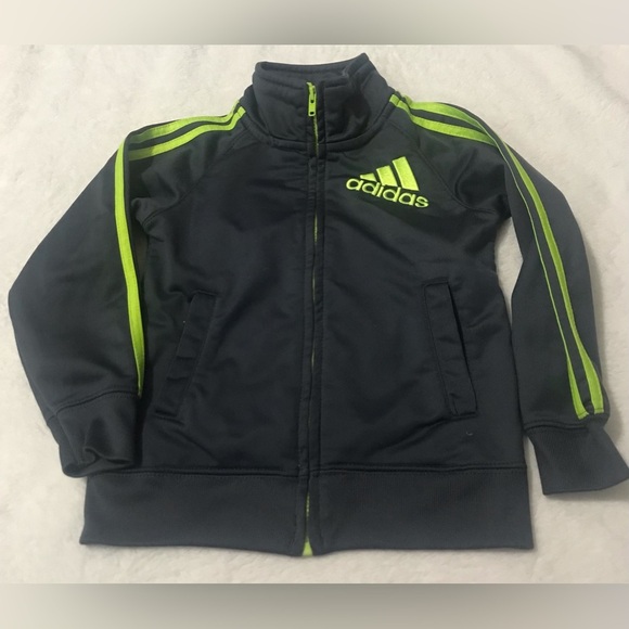 adidas Other - Adidas 24 months kids zip up jacket grey/green